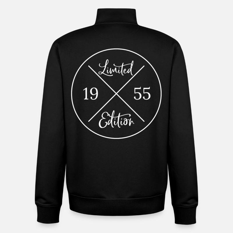 Edition limitée 1955 - Sweat zippé unisexe en coton bio Stanley/Stella - noir