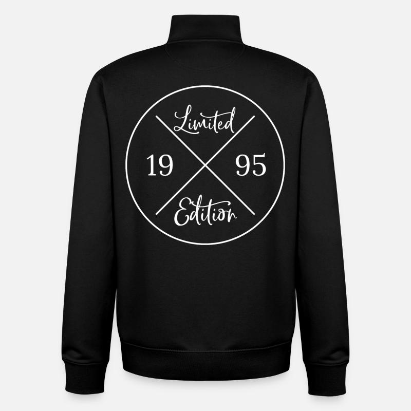 Edition limitée 1995 - Sweat zippé unisexe en coton bio Stanley/Stella - noir