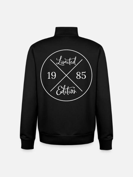 Edition limitée 1985 - Sweat zippé unisexe en coton bio Stanley/Stella - noir