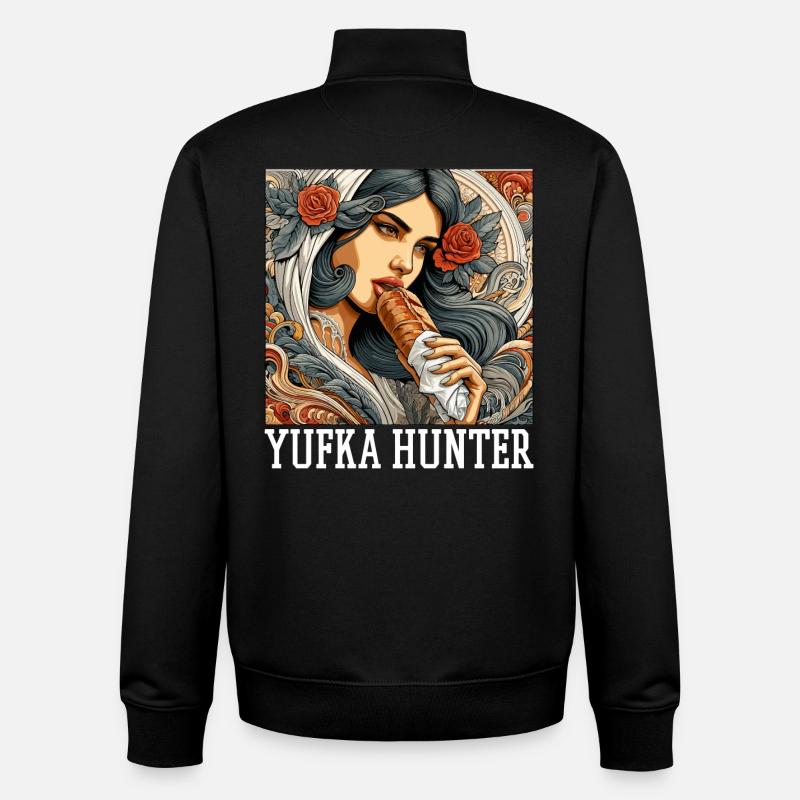Yufka Jäger Kebab Geschenk - Unisex Organic Zip Sweatshirt von Stanley/Stella - Schwarz