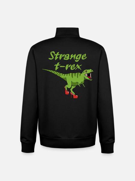 étrange tyrannosaure - Sweat zippé unisexe en coton bio Stanley/Stella - noir