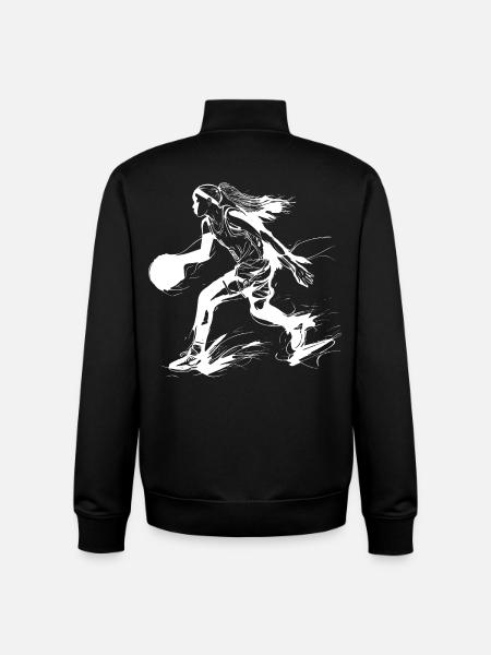 Basketteur - Sweat zippé unisexe en coton bio Stanley/Stella - noir