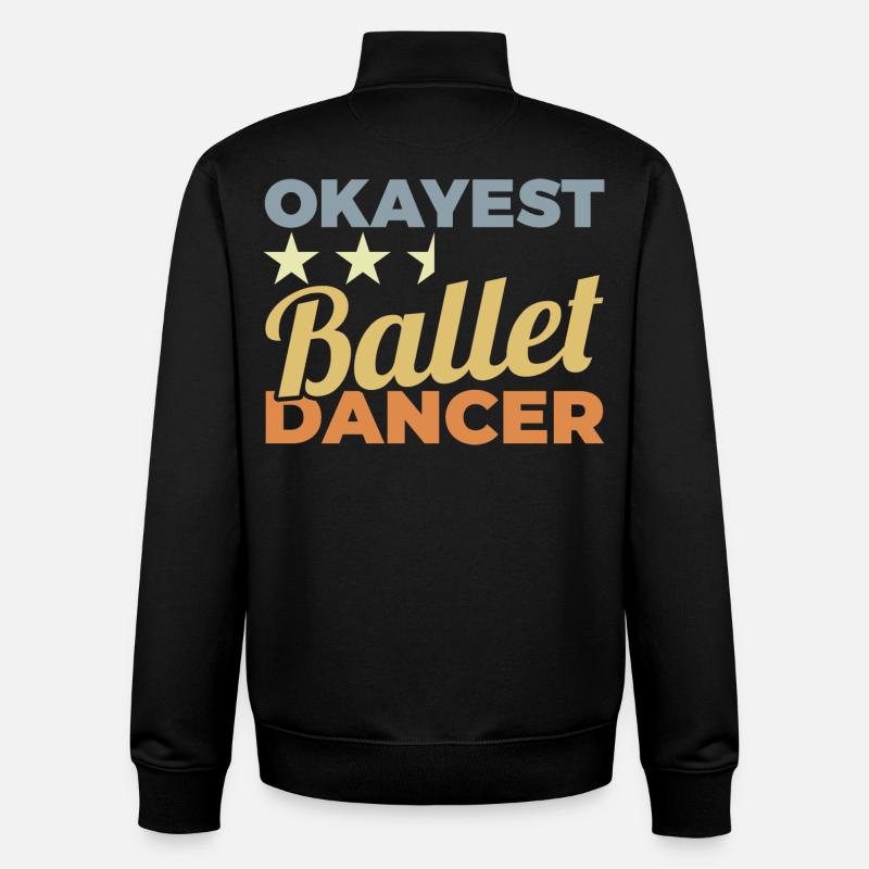 Average ballet - Unisex Organic Zip Sweatshirt by Stanley/Stella - black