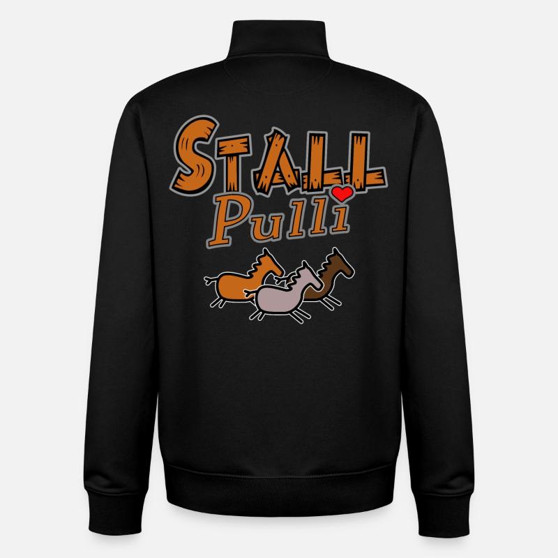 Stall Pulli - Unisex Organic Zip Sweatshirt von Stanley/Stella - Schwarz