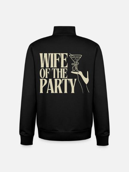 Épouse du parti Martini Design - Sweat zippé unisexe en coton bio Stanley/Stella - noir