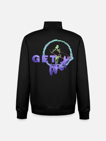 SHARKYS OLDHOUSE get wet - Unisex Organic Zip Sweatshirt von Stanley/Stella - Schwarz
