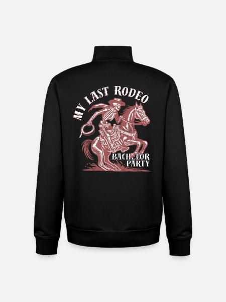 My Last Rodeo - Bachelor Party - Unisex Organic Zip Sweatshirt by Stanley/Stella - black