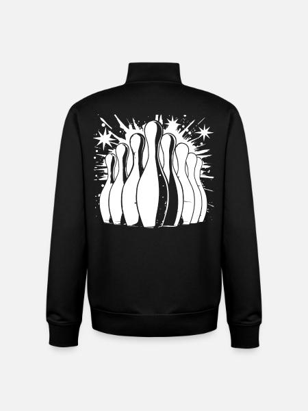 Bowling - Unisex Organic Zip Sweatshirt von Stanley/Stella - Schwarz