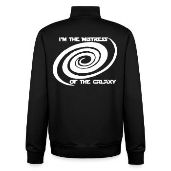 Herrin der Galaxis - Unisex Organic Zip Sweatshirt von Stanley/Stella - Schwarz - Hinten - AI Model Male 185 light (185cm)
