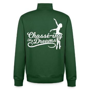 Ballet Motivation - Unisex Organic Zip Sweatshirt by Stanley/Stella - bottle green - Back - AI Model Male 185 dark (185cm)