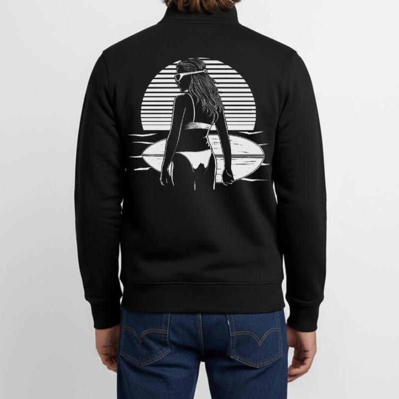 Surfeuse Sweat zippé unisexe en coton bio Stanley/Stella