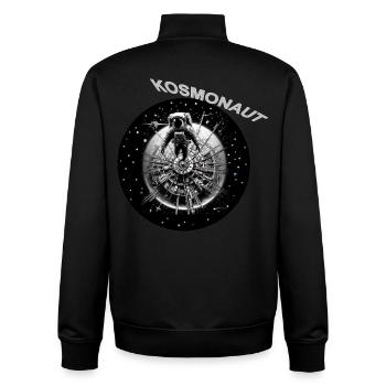 Cosmonaut in the Star Ring - Unisex Organic Zip Sweatshirt by Stanley/Stella - black - Back - AI Model Male 185 light (185cm)