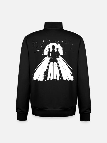 Bowling - Sweat zippé unisexe en coton bio Stanley/Stella - noir