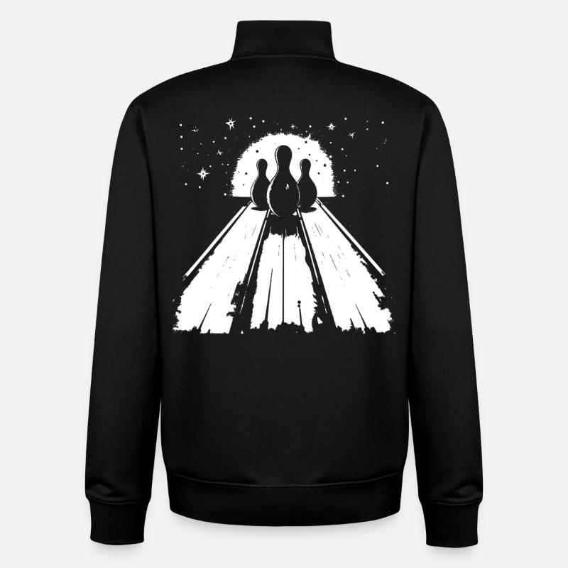 Bowling - Unisex Organic Zip Sweatshirt von Stanley/Stella - Schwarz