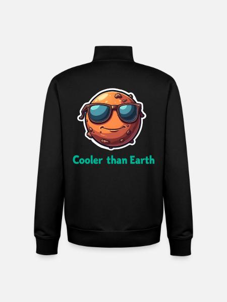 Cooler Than Earth - Unisex Organic Zip Sweatshirt von Stanley/Stella - Schwarz