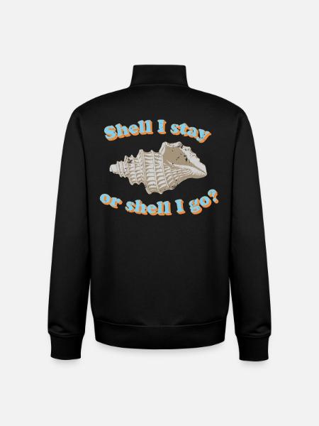 Muschel oder gehen? - Unisex Organic Zip Sweatshirt von Stanley/Stella - Schwarz