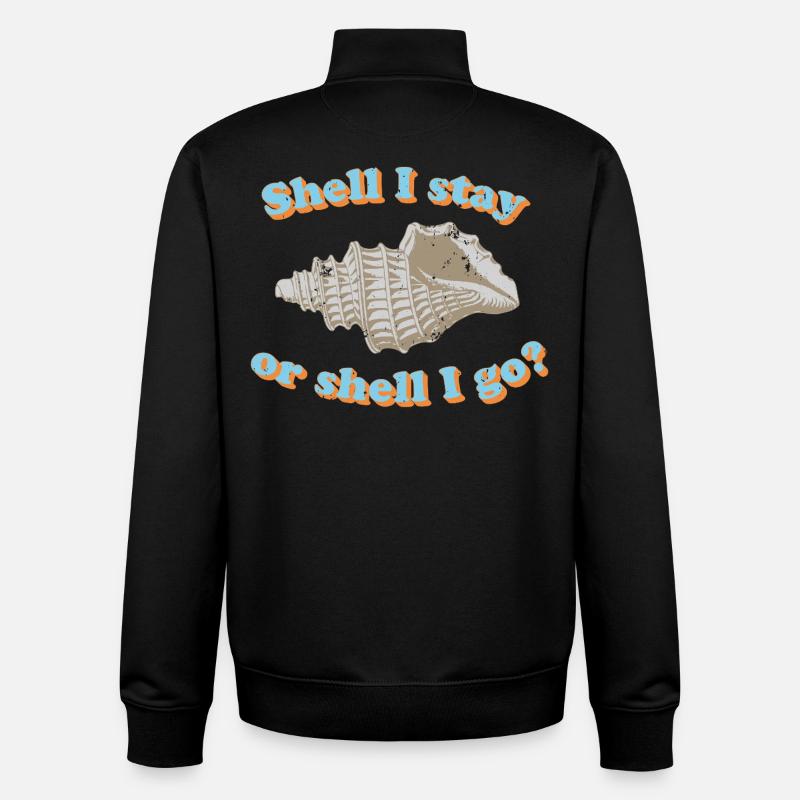 Shell ou go ? - Sweat zippé unisexe en coton bio Stanley/Stella - noir