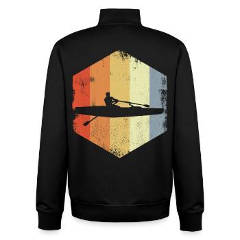 Skulls Ruderer - Unisex Organic Zip Sweatshirt von Stanley/Stella - Schwarz - Hinten - AI Model Male 185 light (185cm)