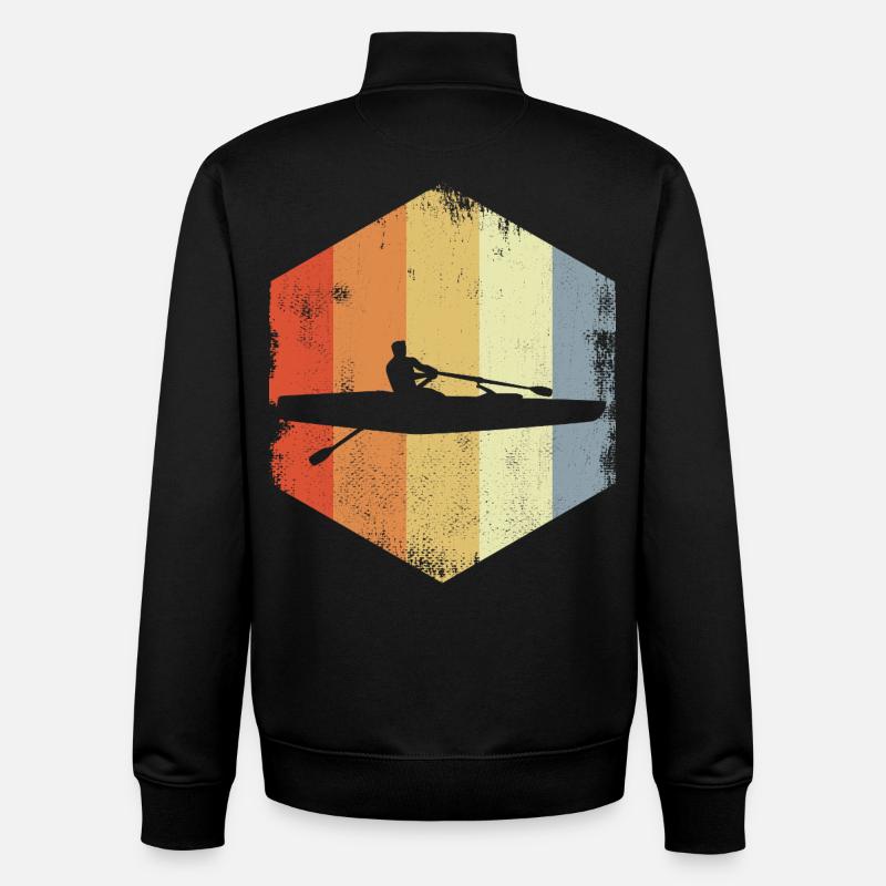 Skulls Ruderer - Unisex Organic Zip Sweatshirt von Stanley/Stella - Schwarz