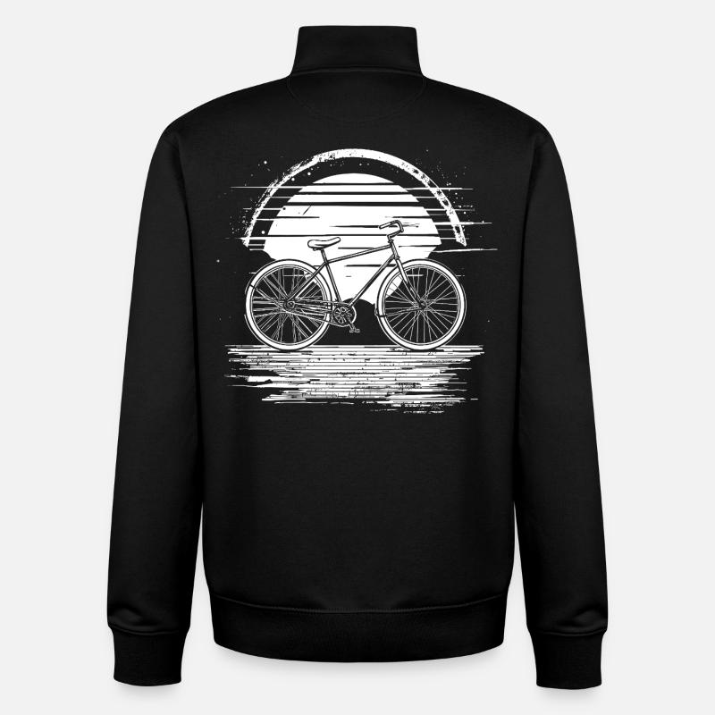 Radfahrer - Unisex Organic Zip Sweatshirt von Stanley/Stella - Schwarz