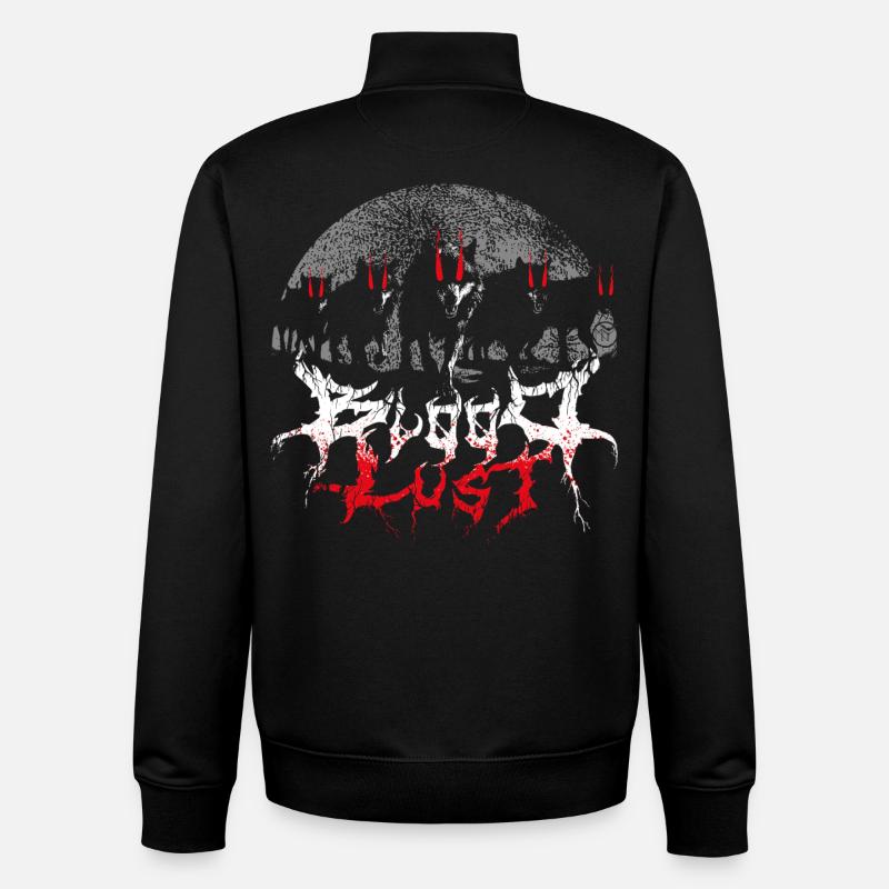 Bloodlust Wolf Pack - Unisex Organic Zip Sweatshirt by Stanley/Stella - black