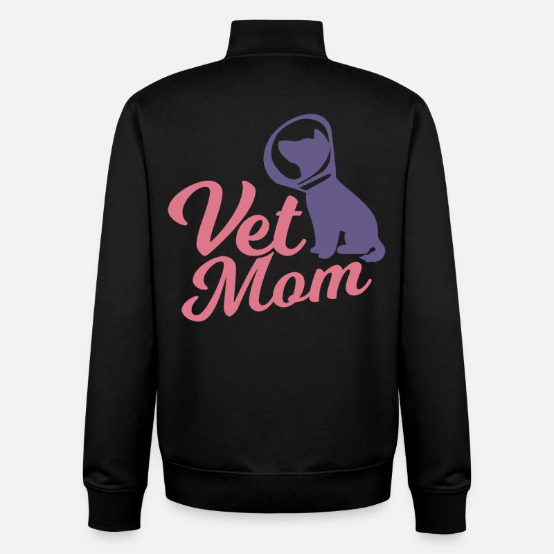 Veterinär Mutter - Unisex Organic Zip Sweatshirt von Stanley/Stella - Schwarz