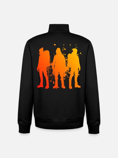 Bouldering Climbers Boulder Women Men - Unisex Organic Zip Sweatshirt by Stanley/Stella - black