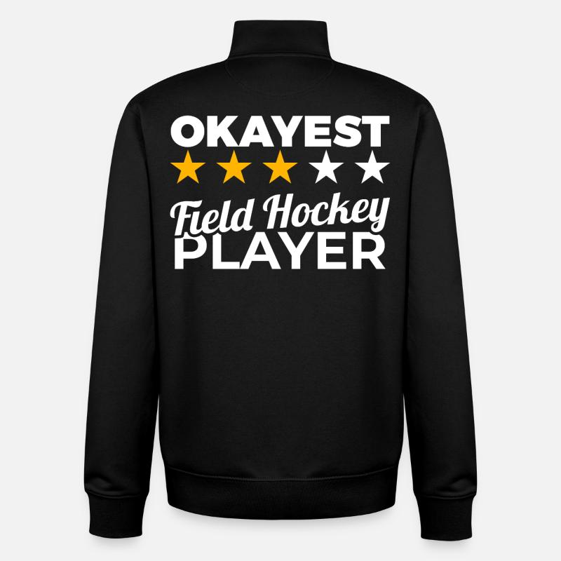 Durchschnittlicher Hockeyspieler - Unisex Organic Zip Sweatshirt von Stanley/Stella - Schwarz