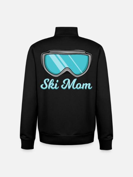 Ski Mama - Unisex Organic Zip Sweatshirt von Stanley/Stella - Schwarz