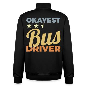 Durchschnittlicher Busfahrer - Unisex Organic Zip Sweatshirt von Stanley/Stella - Schwarz - Hinten - AI Model Male 185 light (185cm)