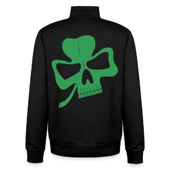 Klee-Schädel - Unisex Organic Zip Sweatshirt von Stanley/Stella - Schwarz - Hinten - AI Model Male 185 light (185cm)