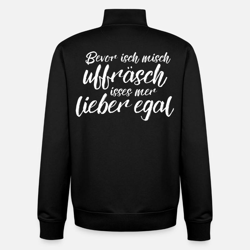 Better no matter - know - Unisex Organic Zip Sweatshirt by Stanley/Stella - black