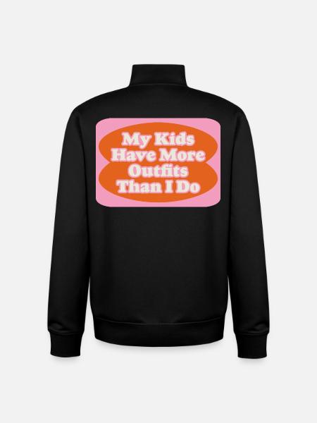 Outfit Battle Mom vs. Kids - Unisex Organic Zip Sweatshirt by Stanley/Stella - black