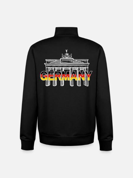 GERMANY - Unisex Organic Zip Sweatshirt by Stanley/Stella - black