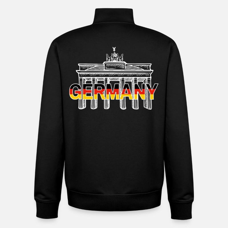 GERMANY - Unisex Organic Zip Sweatshirt von Stanley/Stella - Schwarz