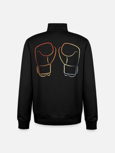Kickboxing Gloves - Unisex Organic Zip Sweatshirt by Stanley/Stella - black