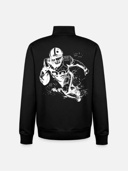 Footballeur - Sweat zippé unisexe en coton bio Stanley/Stella - noir
