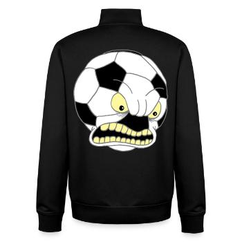 Ballon de football - Sweat zippé unisexe en coton bio Stanley/Stella - noir - Dos - AI Model Male 185 light (185cm)
