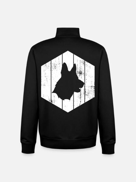 German Shepherd - Unisex Organic Zip Sweatshirt by Stanley/Stella - black
