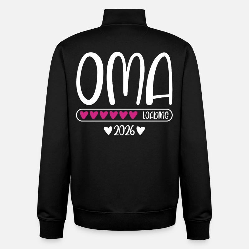 Oma 2026 loading - Unisex Organic Zip Sweatshirt von Stanley/Stella - Schwarz