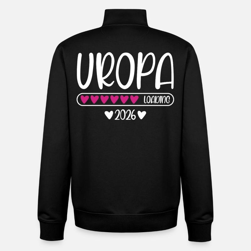 Uropa 2026 loading - Unisex Organic Zip Sweatshirt von Stanley/Stella - Schwarz