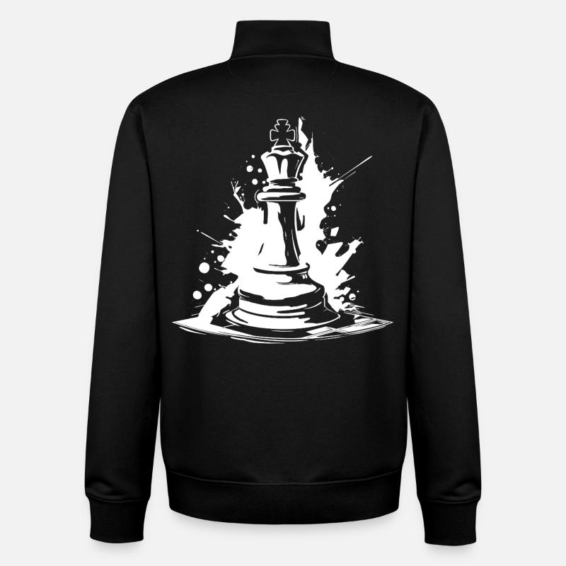 Pièce - Sweat zippé unisexe en coton bio Stanley/Stella - noir