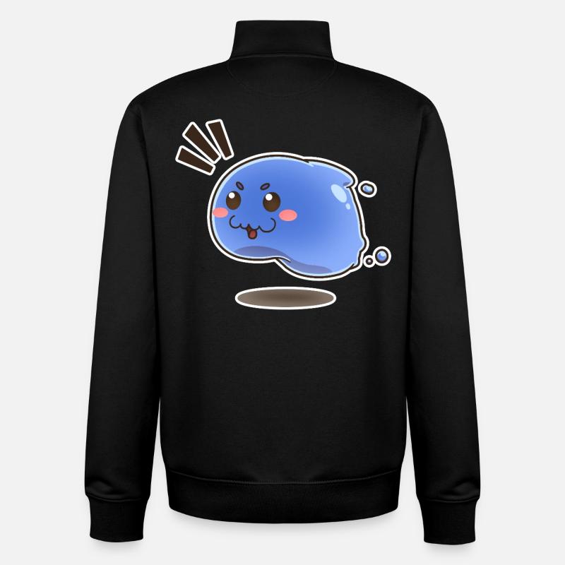 Kleiner springender Schleim - Unisex Organic Zip Sweatshirt von Stanley/Stella - Schwarz