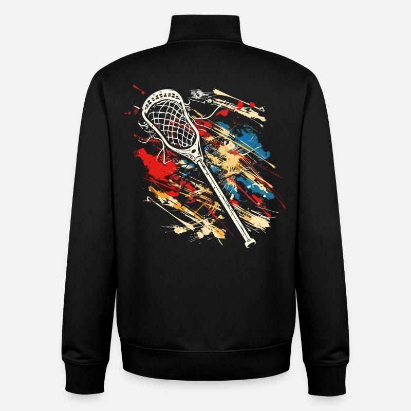 Bâtons de crosse Street Art - Sweat zippé unisexe en coton bio Stanley/Stella - noir