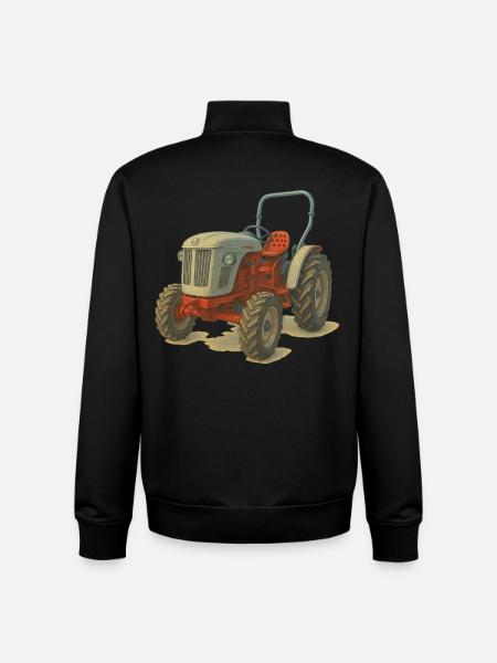 Holland Traktor - Unisex Organic Zip Sweatshirt von Stanley/Stella - Schwarz