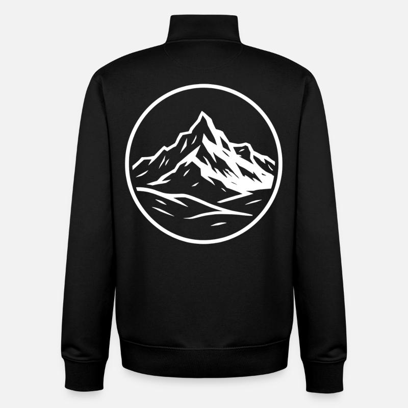 Grand Paradis - Sweat zippé unisexe en coton bio Stanley/Stella - noir