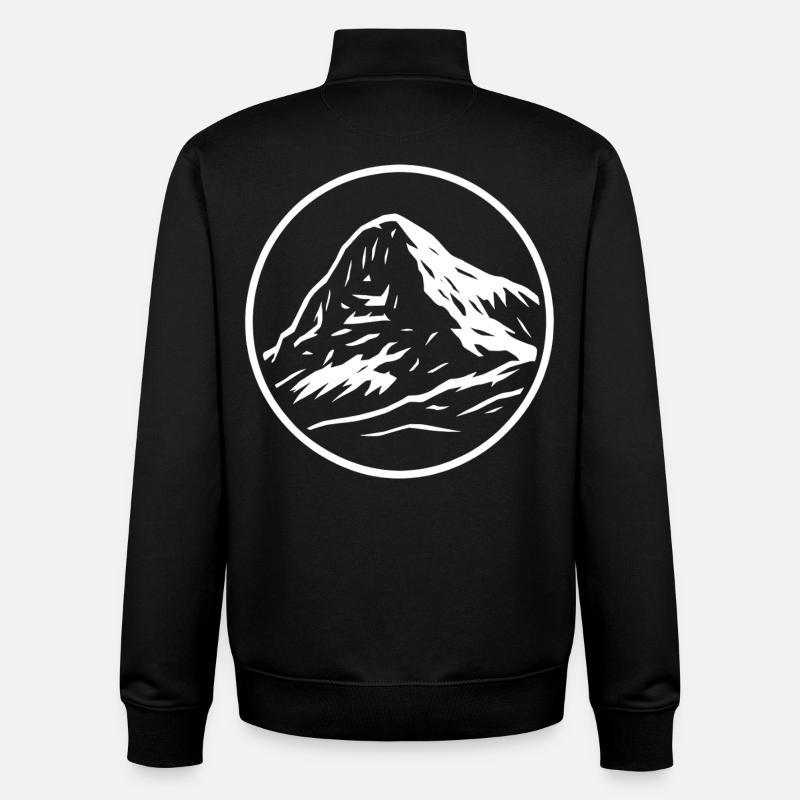 Eiger - Unisex Organic Zip Sweatshirt by Stanley/Stella - black