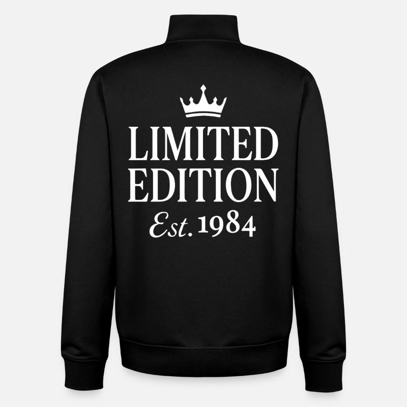 Limited Edition Est 1984 - Unisex Organic Zip Sweatshirt by Stanley/Stella - black