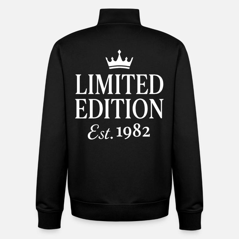 Limited Edition Est 1982 - Unisex Organic Zip Sweatshirt by Stanley/Stella - black