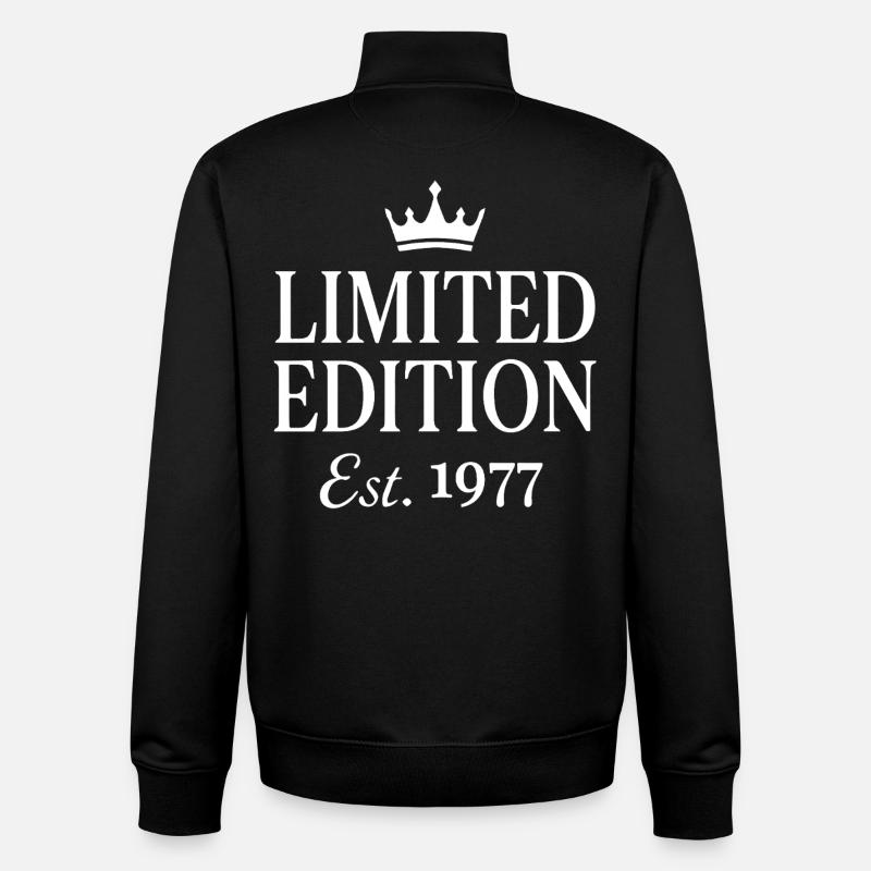 Édition limitée Est. 1977 - Sweat zippé unisexe en coton bio Stanley/Stella - noir